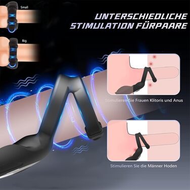 Vibrating Penis Ring Jpscor з пультом керування, 10 режимів вібрації, для чоловіків та пар