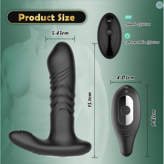 Вібратор-дилда для G-точки та клітора, 9 режимів, функція удару, з пультом дистанційного керування, анальний плагін, для жінок, пар та чоловіків