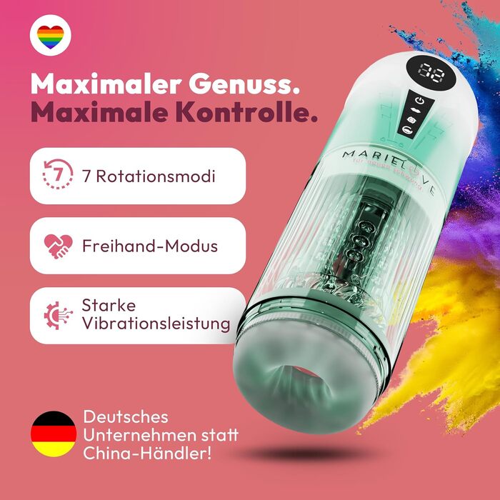 Електричний мастурбатор для чоловіків з вібрацією, насосом та телескопічною функцією, водонепроникний, перезаряджається, з керуванням через додаток