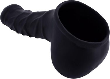 Чохол для пеніса з латексу Franz Schaft, 14 см, чорний - міцний, з мішком та вираженою головкою, виготовлено в Німеччині