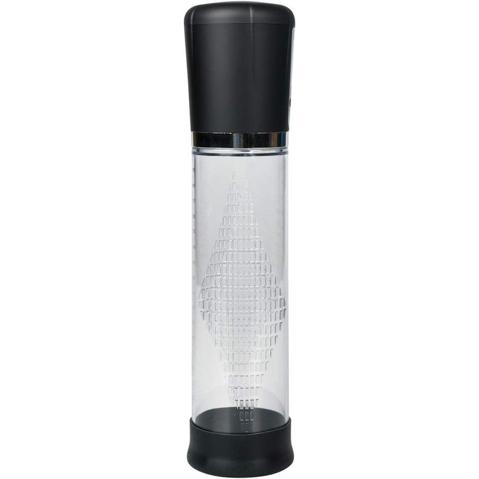 Електрична вакуумна помпа для збільшення статевого члена з акумулятором, LCD дисплеєм - 20см Ø7см - для чоловіків, допомога при еректильній дисфункції, тренування потенції