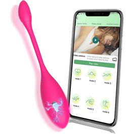 TOUNID Kugelvibrator: вібро-яйце з 9 режимами, керування через додаток, електричний стимулятор G-точки, аналплаг, для чоловіків та жінок