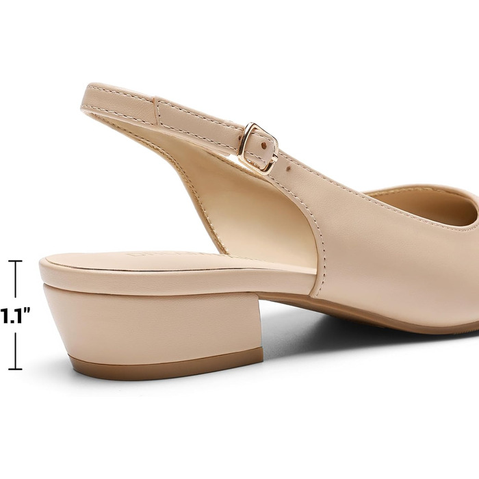 Жіночі туфлі-човники Dream Pairs із закритим носком, бежеві (розмір 38 EU)