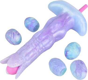 Анальний дилда з силікону Axcroo з 5 кульками, яйцем, для анального секса, мастурбації, для жінок та чоловіків