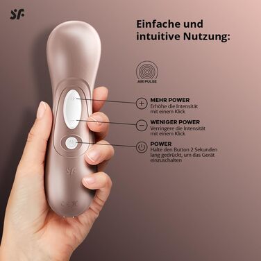 Satisfyer Pro 2 - вібратор для жінок | Тиха та потужна стимуляція клітора | Інтимна іграшка, подарунок для жінок | Еротичний вібратор | Стимулятор з імпульсною технологією | Розмір one-size (рожеве золото, 1 шт.)