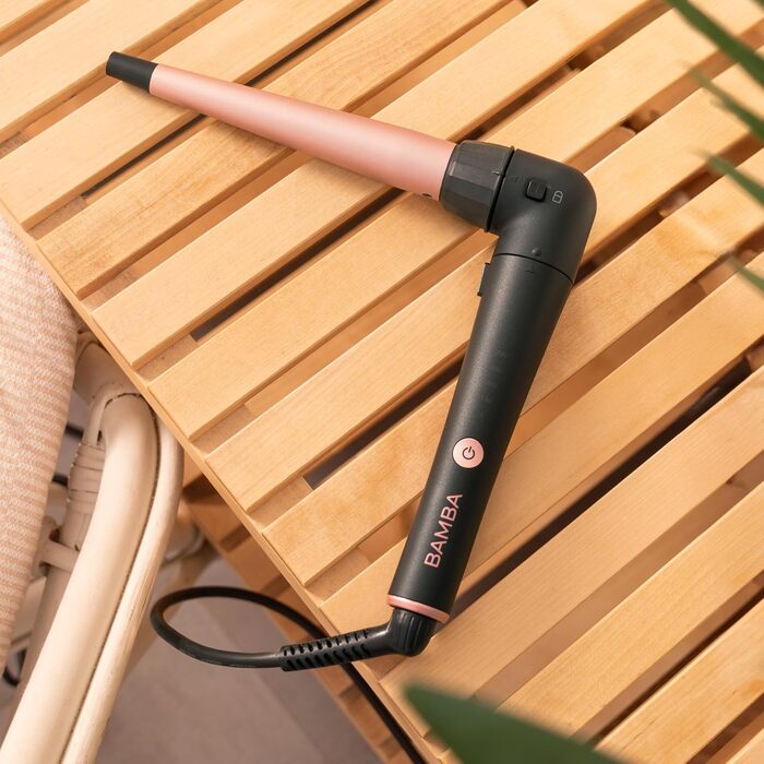 Керімічний конічний плой для волосся Cecotec Lockenstab SurfCare TwistConic (25-13 мм), 33 Вт — для створення природних хвиль та текстури
