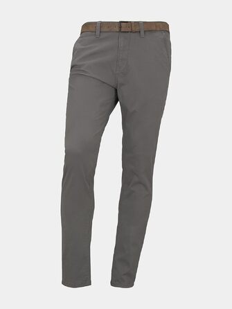 Чоловічі штани чинос Tom Tailor Denim Slim Fit з ременем, Castlerock Grey, 33W/32L
