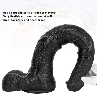 Прямий анальний плагін Hrekssi XXL з присоскою - реалістична імітація коня, для BDSM, SM, мастурбації (для чоловіків та жінок)