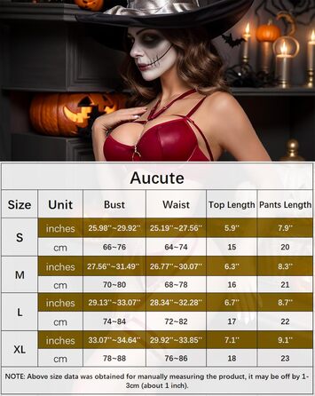 Комплект спідньої білизни Aucute trapen Deou: бюстгальтер та труси з мереживом, 6 шт. (S, Бордовий)