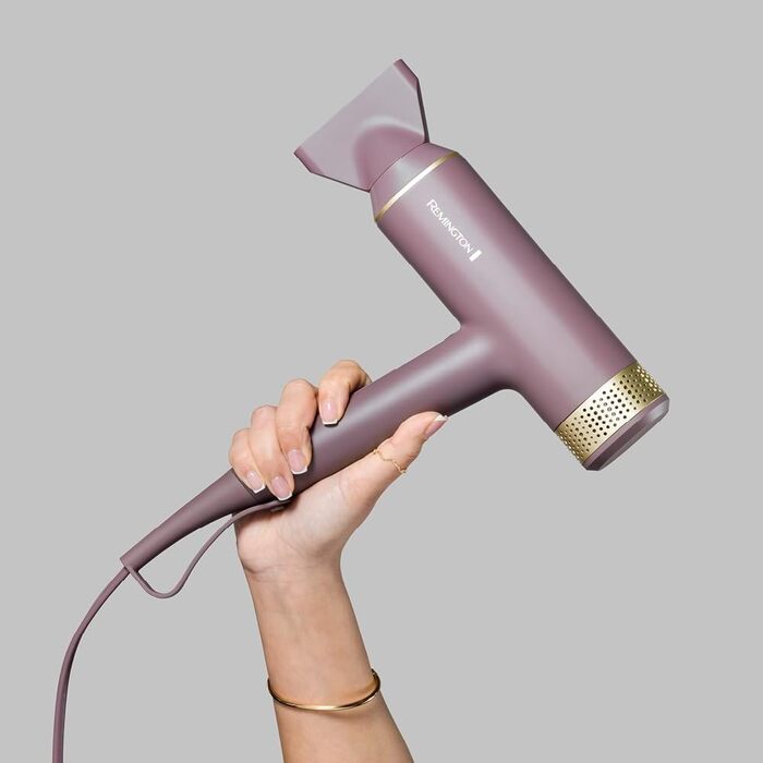 Фен для волосся Remington AIRvive EC8930 з безщітковим цифровим двигуном, іонною технологією та анти-фриз ефектом, 12 рівнів налаштувань, дифузор та насадка для стайлінгу