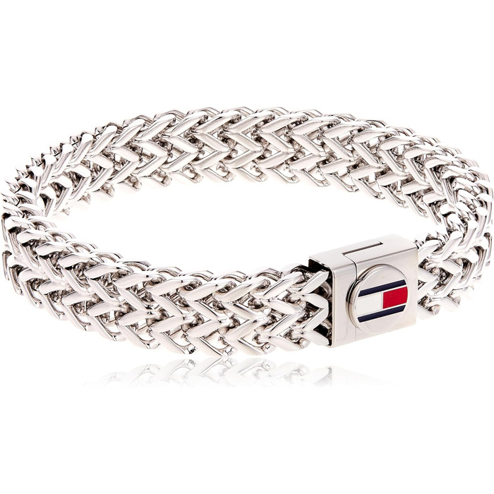 Чоловічий плетений браслет Tommy Hilfiger зі сталі (нержавіюча сталь), сріблястий