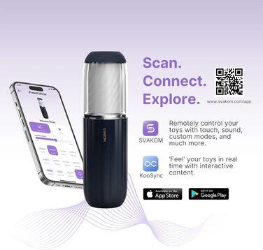 SVAKOM Alex Neo 2 - Електричний мастурбатор для чоловіків з 7 режимами та функцією масажу, преміум-якість