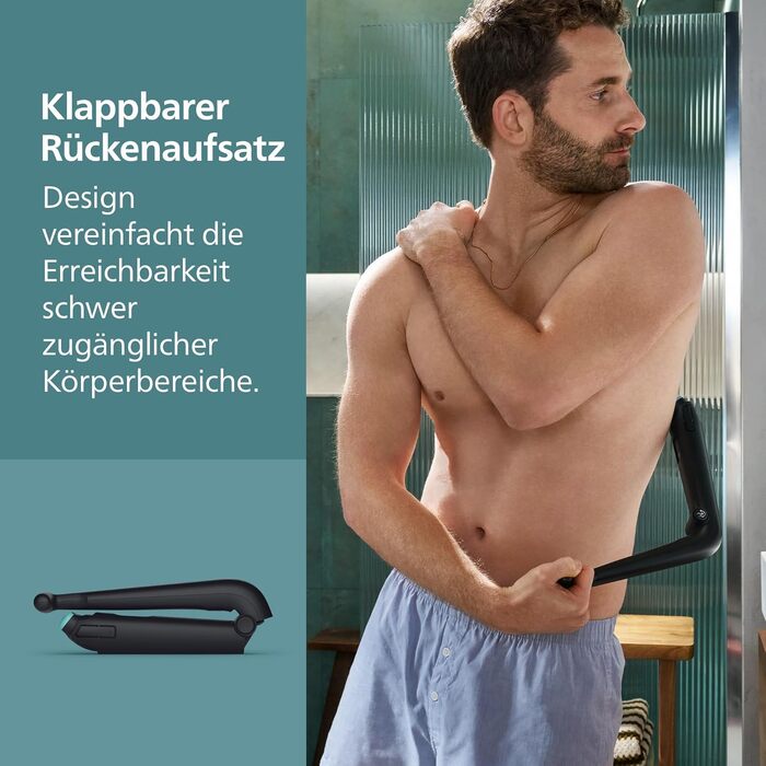 Тример для тіла та інтимних зон Philips Body Groomer Series 7000 BG7485/30, з 2D-гнучкою головкою, системою Triple Protect, насадками для спини та зарядним пристроєм, водонепроникний