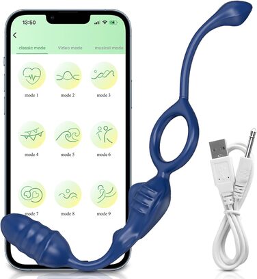 Масажер простати TYDAY для чоловіків, вібруючий анальний масажер, секс-іграшка для пар, керування через додаток