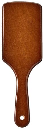 Масажна щітка для волосся HERCULES SÄGEMANN Paddle Brush, дерев'яна, з щетиною кабана та нейлоновими штифтами для розплутування, темне дерево