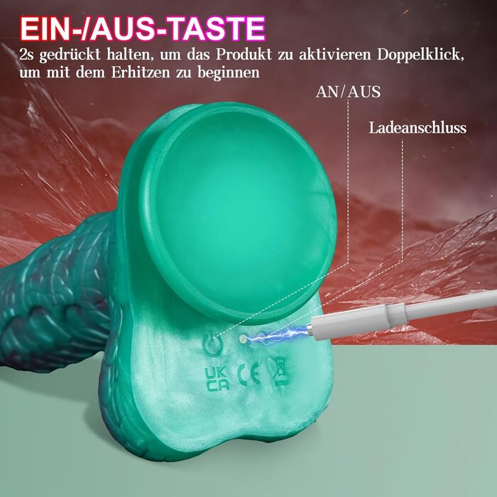 Вібратор для жінок - анальний вібратор з підігрівом та швидкою функцією імпульсу. Іграшки для дорослих, секс-іграшки.