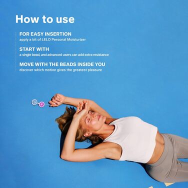 LELO Beads Mini - вагінальні кульки для тренування м'язів тазового дна, вагінальні кульки для початківців