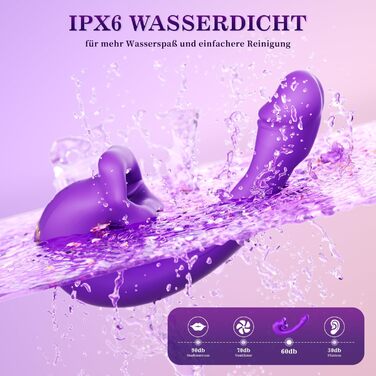 Вібратор для жінок Dildo з 10 режимами вібрації та 10 смаками язика, стимулятор клітора, для пар