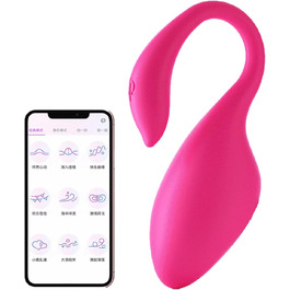 Вібраційний яйце-стимулятор G-Punkt з 9 режимів, керуванням через Bluetooth та застосунок, анальний плагін для парної взаємодії, вагінальний стопер, секс-іграшка з силікону для жінок