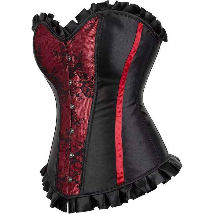 Корсетне плаття Ютрісуйо - корсет, корсаж, готичний стиль, червоний (XXS, 73003wine)