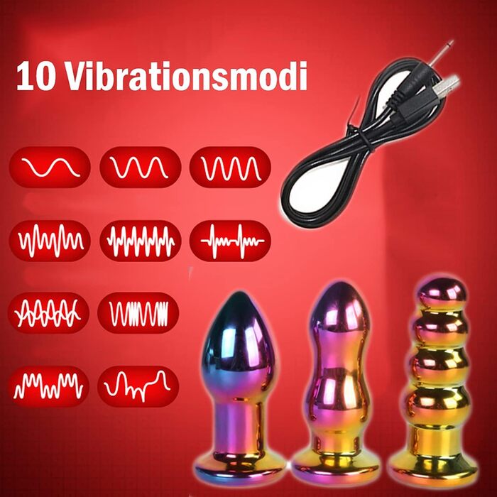 Електричний скляний анальний дildo з вібрацією ScreaAss: 3 стилі, 10 режимів, USB-зарядка