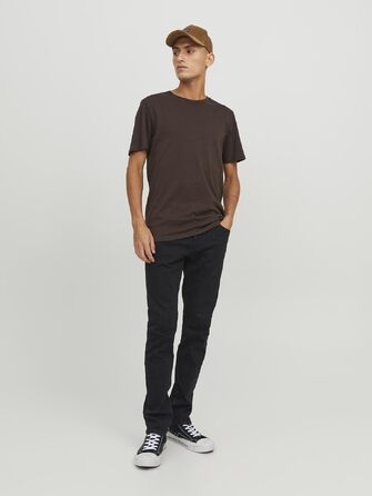 Чоловічі джинси Jack & Jones JJIGLENN JJOriginal SQ 356 NOOS чорні, стиль Streetwear, розмір 34W/32L