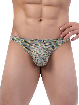 Сліпи iKingsky для чоловіків, 6 шт. у наборі: великий мішечок, швидковисихаючі, сексуальні, низька талія