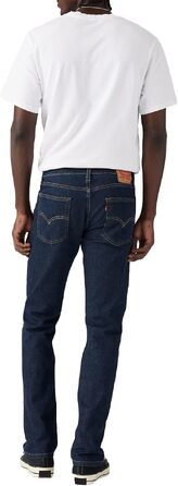 Чоловічі джинси Levi's 513 Slim Straight, темно-сині (Dark Indigo Flat), розмір 29W/30L
