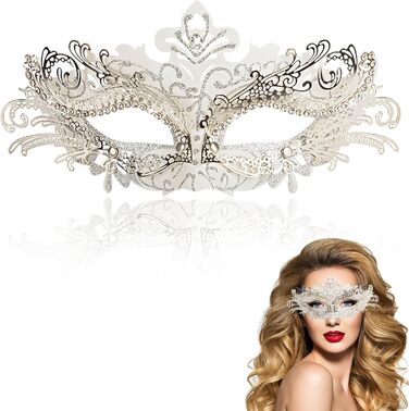 Венеціанська маска Goenb для жінок, маска для карнавалу, маска Фантома опери, сексуальна маска кажана, срібна маска для Хелловіну, карнавалу, косплею