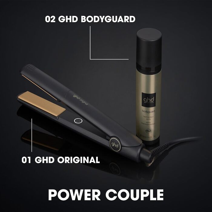 Випрямляч для волосся ghd original — стайлер для гладкості, локонів та хвиль з ефектом анти-фриз, Black