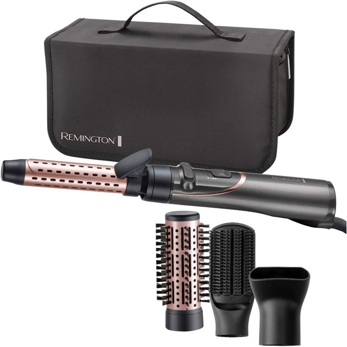 Фен-щітка для волосся Remington Curl-Straight D5707 з іонізацією, 2200 Вт, набір для завивки та випрямлення (дифузор, концентrator, кругла щітка 45мм)