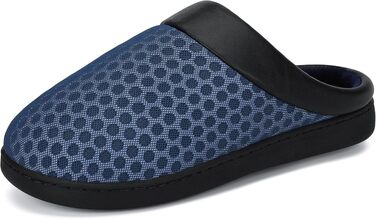 Зимові домашні капці Mishansha унісекс з пам'яттюю піною (Memory Foam), теплі та протиковзкі пантофлі для жінок та чоловіків, колір Yinmn Blau, розмір 37 EU