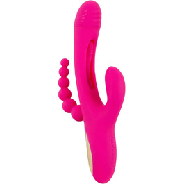 Вібратор для дорослих Sweet Smile Triple Vibe Rosa - 3,6 см