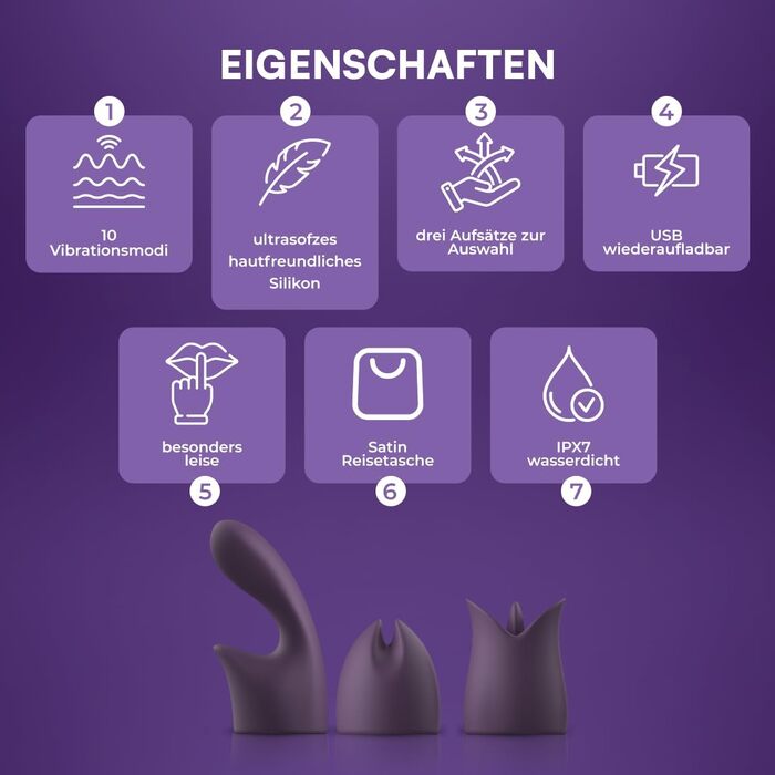 Вібратор для жінок: набір сексуальних іграшок, ліловий, тихий, для соло
