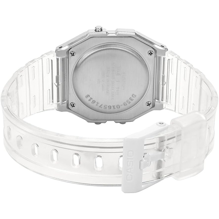 Цифровий унісекс годинник Casio Collection у прозорому корпусі