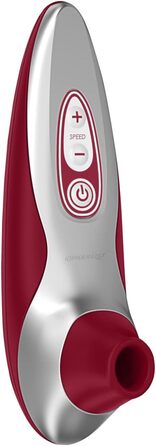 Womanizer Pro 40 - вібратор для клітора: 6 рівнів інтенсивності, тихий, водонепроникний, magenta (червоний)