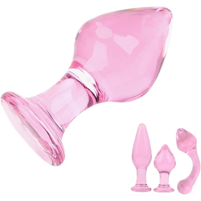 Анальний пробка з скла 35/38/42 мм для жінок, Dildo, іграшки для дорослих