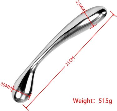 Анальний плаг з нержавіючої сталі, подвійний, металевий фальшивий ділдо, масажер G-точки, тренажер для ануса, дорослий секс-іграшка, великий розмір