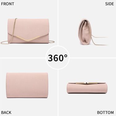 Жіночий клатч Miss Lulu LH2064 рожевого кольору