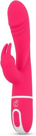 Вібратор Rabbit, подвійна стимуляція, 10 режимів вібрації - Рожевий