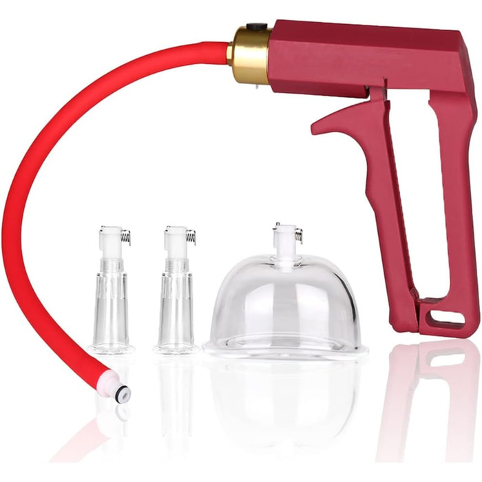 Масажер для грудей та інтимної зони з 2 насадок для сосків та 1 насадкою для грудей, для початківців