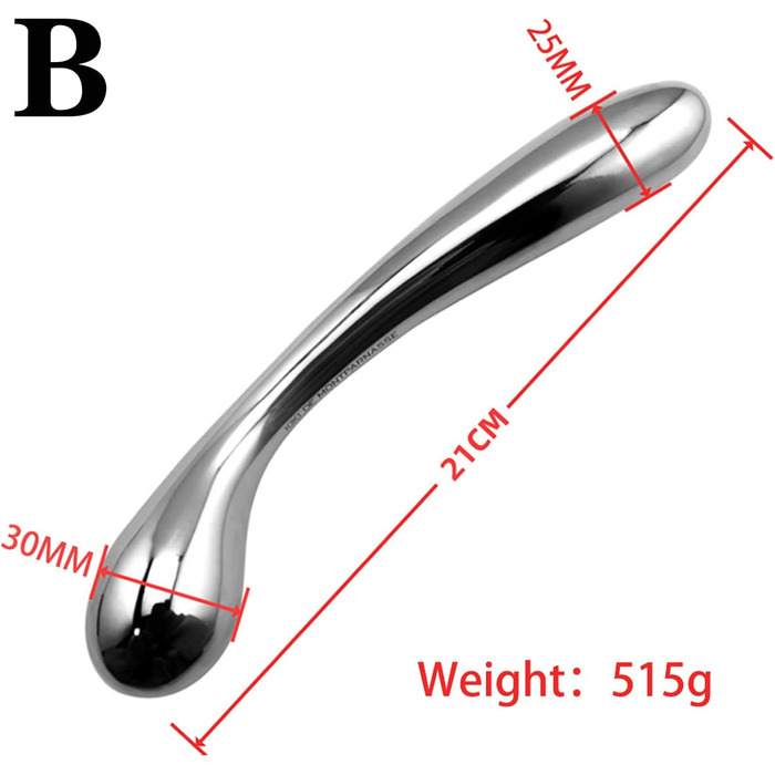 Анальний стимулятор подвійний JXszxbt з нержавіючої сталі для чоловіків та жінок
