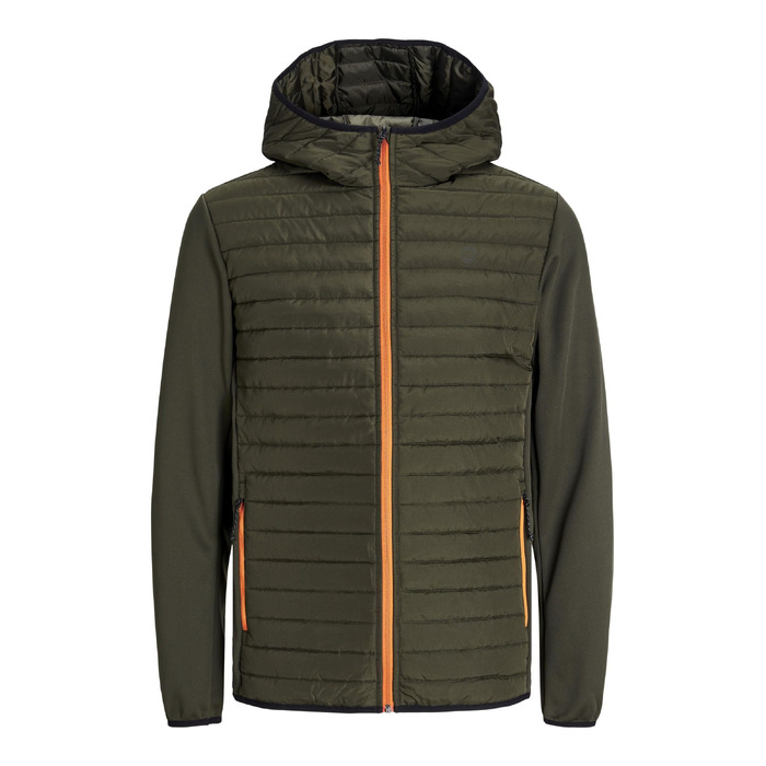 Чоловіча гібридна куртка JACK & JONES Mae Hybridjacke, колір Rosin/Marmelade, розмір XXL