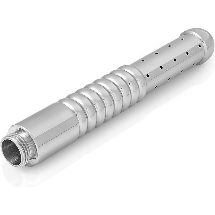 Іригатор для анального та вагінального використання з боковою насадкою, з нержавіючої сталі