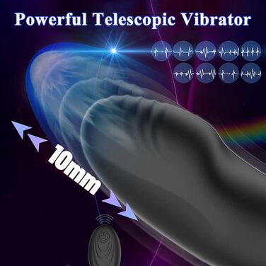 Аналізатор вібрацій YcsLust з функцією імпульсу, 10 режимів вібрації та 10 імпульсів, керування через додаток для чоловіків, секс-іграшка, анальний плагін для пар (керування через додаток)