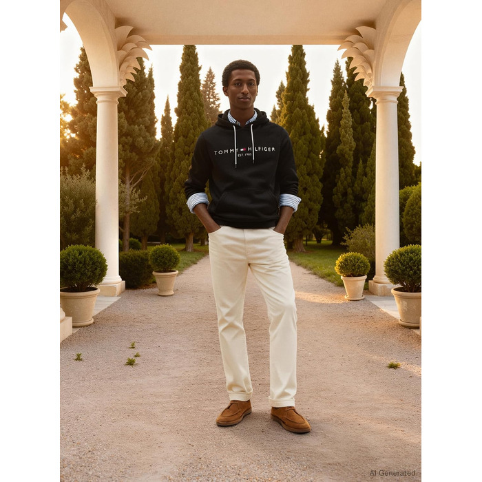 Чоловічі шорти Tommy Hilfiger Mw0mw11599 Sky Captain, чорні (Jet Black), розмір XXL