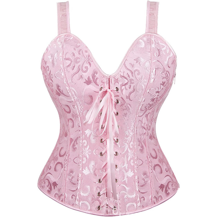 Корсет-чокер Corsage Karneval для жінок, рожевий, XL. Корсет-чокер, ремені під груди, клубний одяг, для створення тонкої талії.