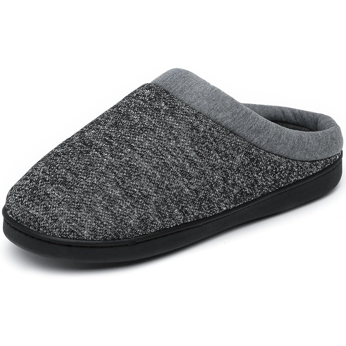 Зимові домашні капці Mishansha унісекс з пам'яттюю піною (Memory Foam), теплі та протиковзкі тапочки для чоловіків та жінок, розмір 47 EU, колір Space