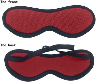 Набір для БДСМ з обмеженням: набір для пар, з кріпленнями для ліжка, наручниками, пов'язкою на очі. Червоний колір