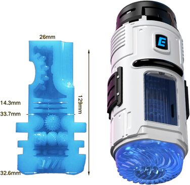 Автоматичний мастурбатор QgLust з AI-керуванням: 3 режими всмоктування та 10 вібрацій для чоловіків